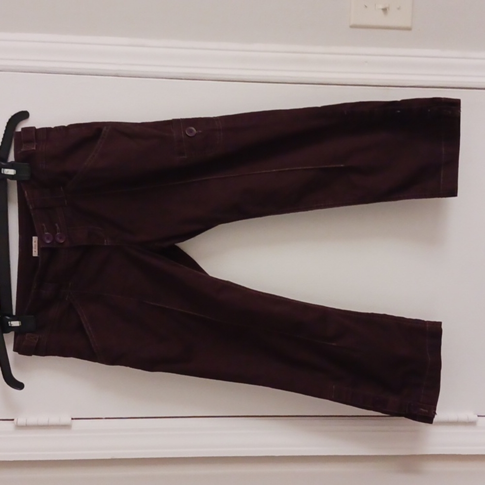 Sitwell Brown Cotton Crop Pant